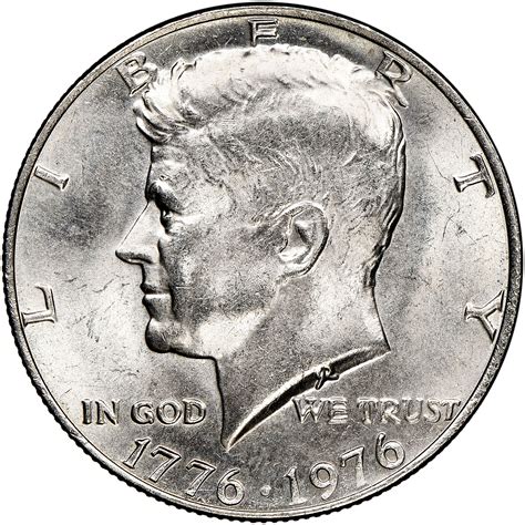 Kennedy half dollar value 1776 to 1976 - Apr 21, 2022 · Year: 1976Mint Mark: No mint markType: Kennedy Half DollarPrice: 50 cents-$2.50Face Value: 0.50 USDProduced: 234,308,000Silver Content: 0%Year: 1976Mint Mark... 